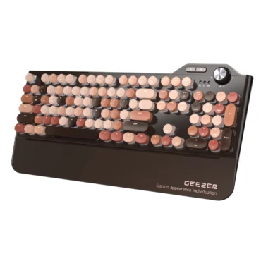 Wireless Mechanical Gaming Keyboard with LED Backlit, Multihost 2.4 GHz + Bluetooth + Wired Connection