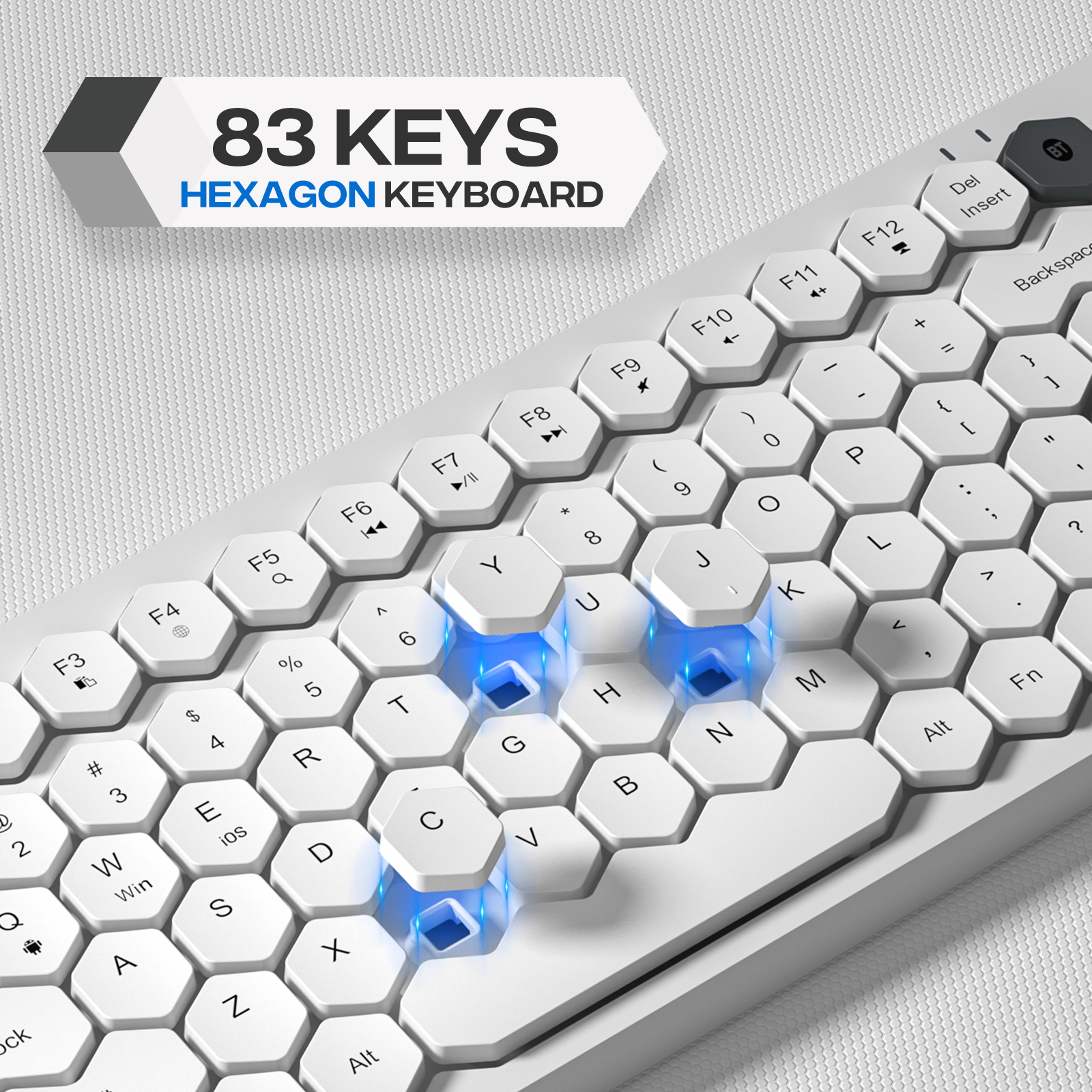 USB Wired Keyboard Prismatic Keycap - Image 7