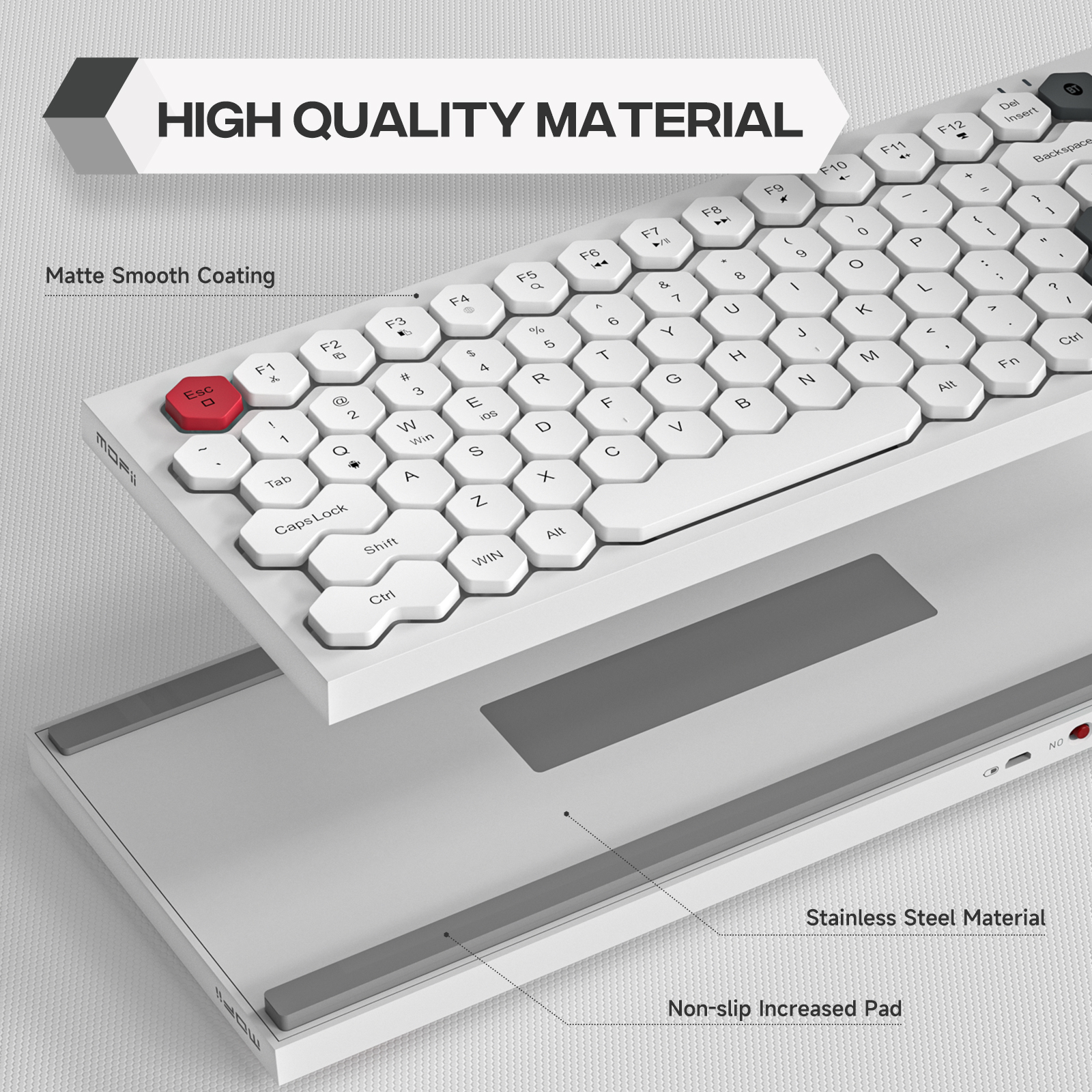 USB Wired Keyboard Prismatic Keycap - Image 3