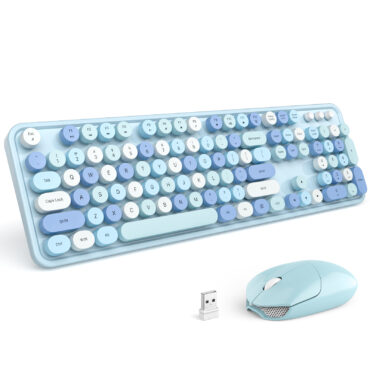 MOFII Blue Wireless Keyboard and Mouse Combo