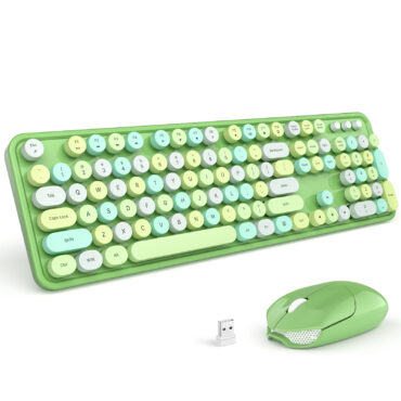 MOFII Green Wireless Keyboard and Mouse Combo