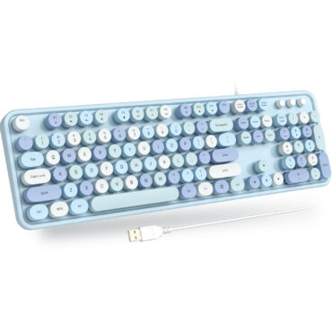 MOFii SK-623 Retro Blue USB Wired Keyboard