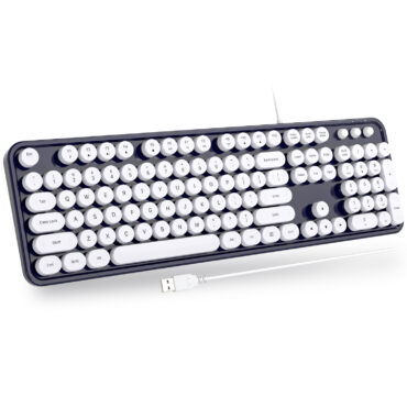 Blue Colorful Mechanical Feel Keyboard for PC Laptop Desktop