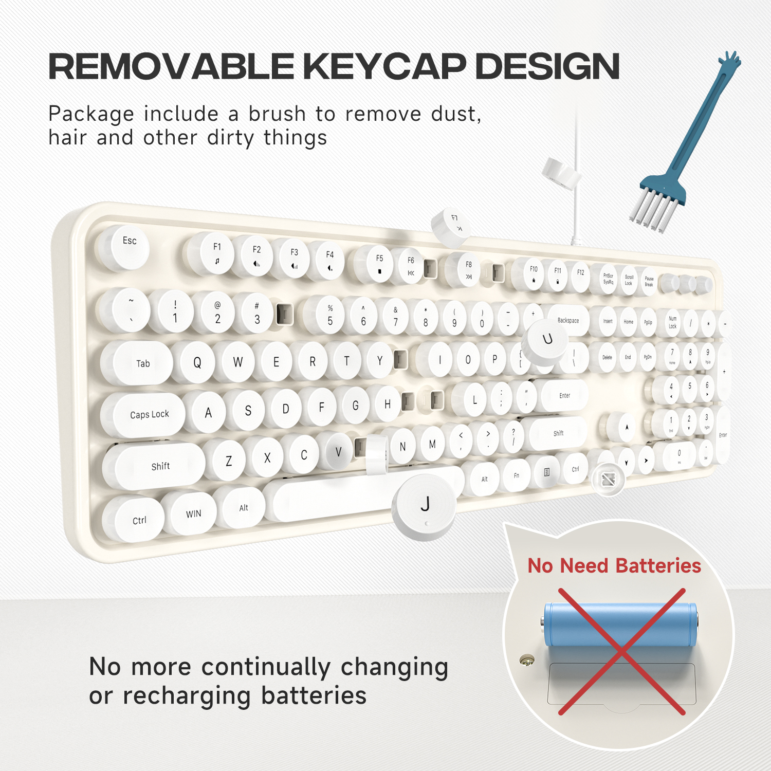 MOFII SK-623 USB Wired Keyboard - Image 2