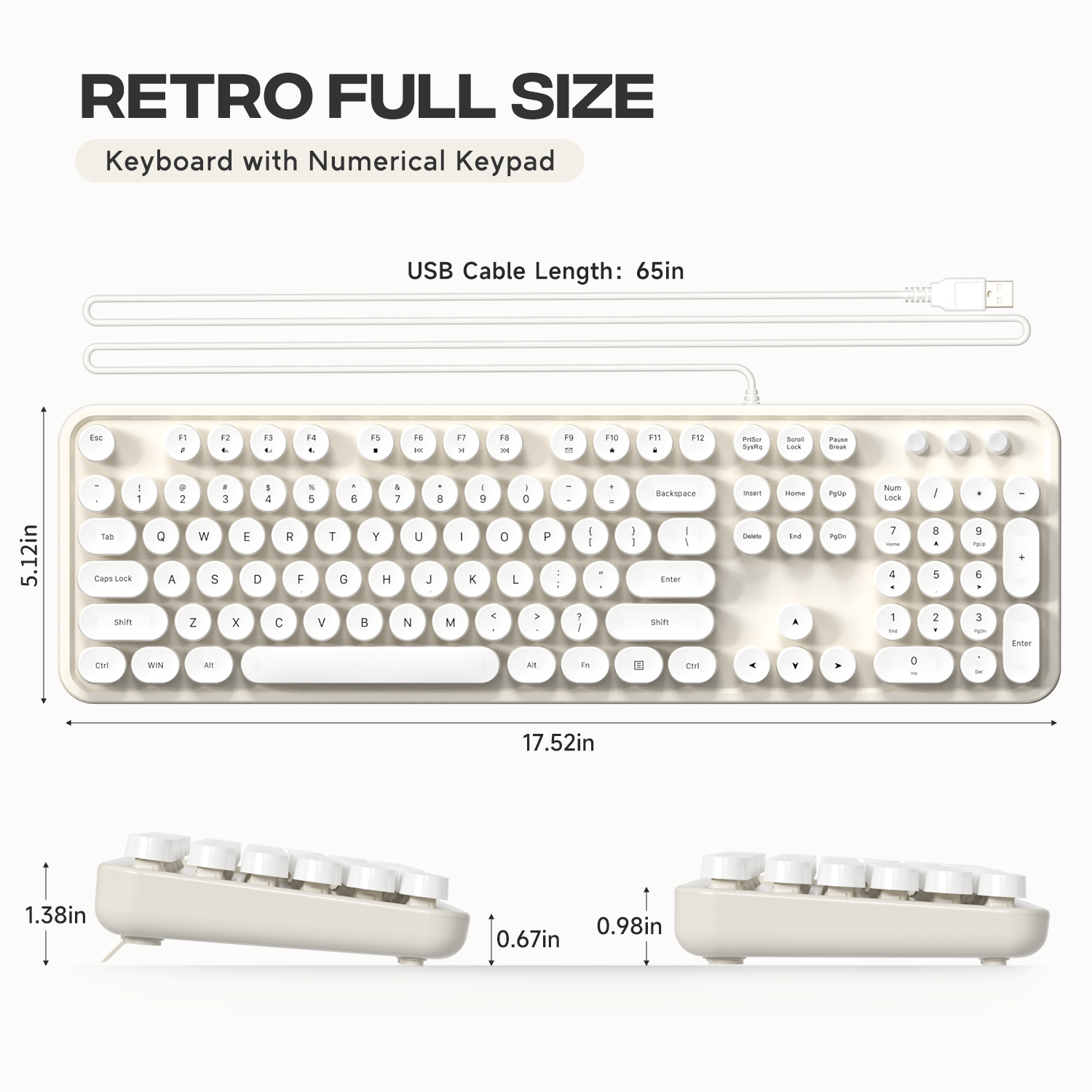 MOFII SK-623 USB Wired Keyboard - Image 3