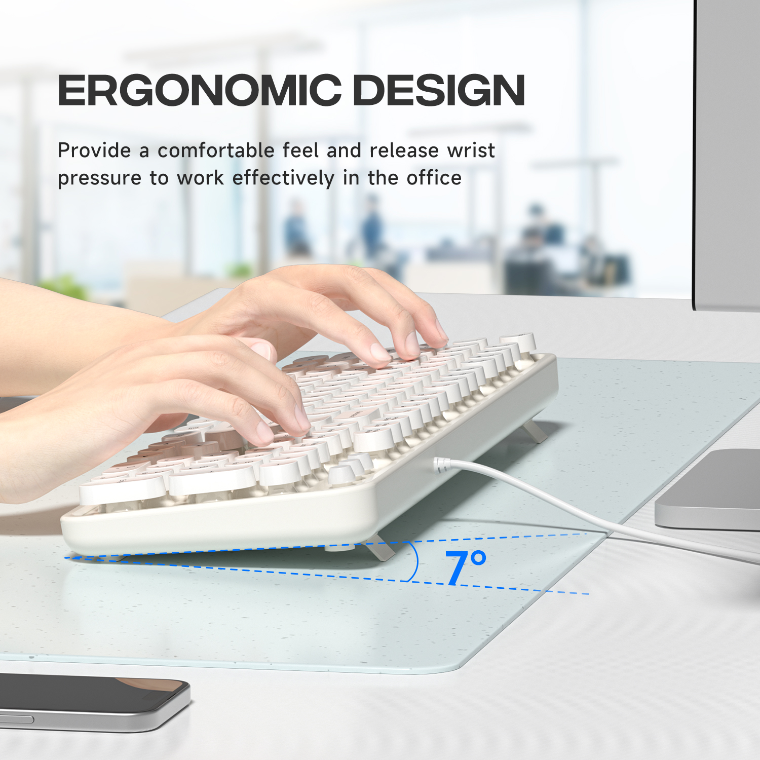 MOFII SK-623 USB Wired Keyboard - Image 6