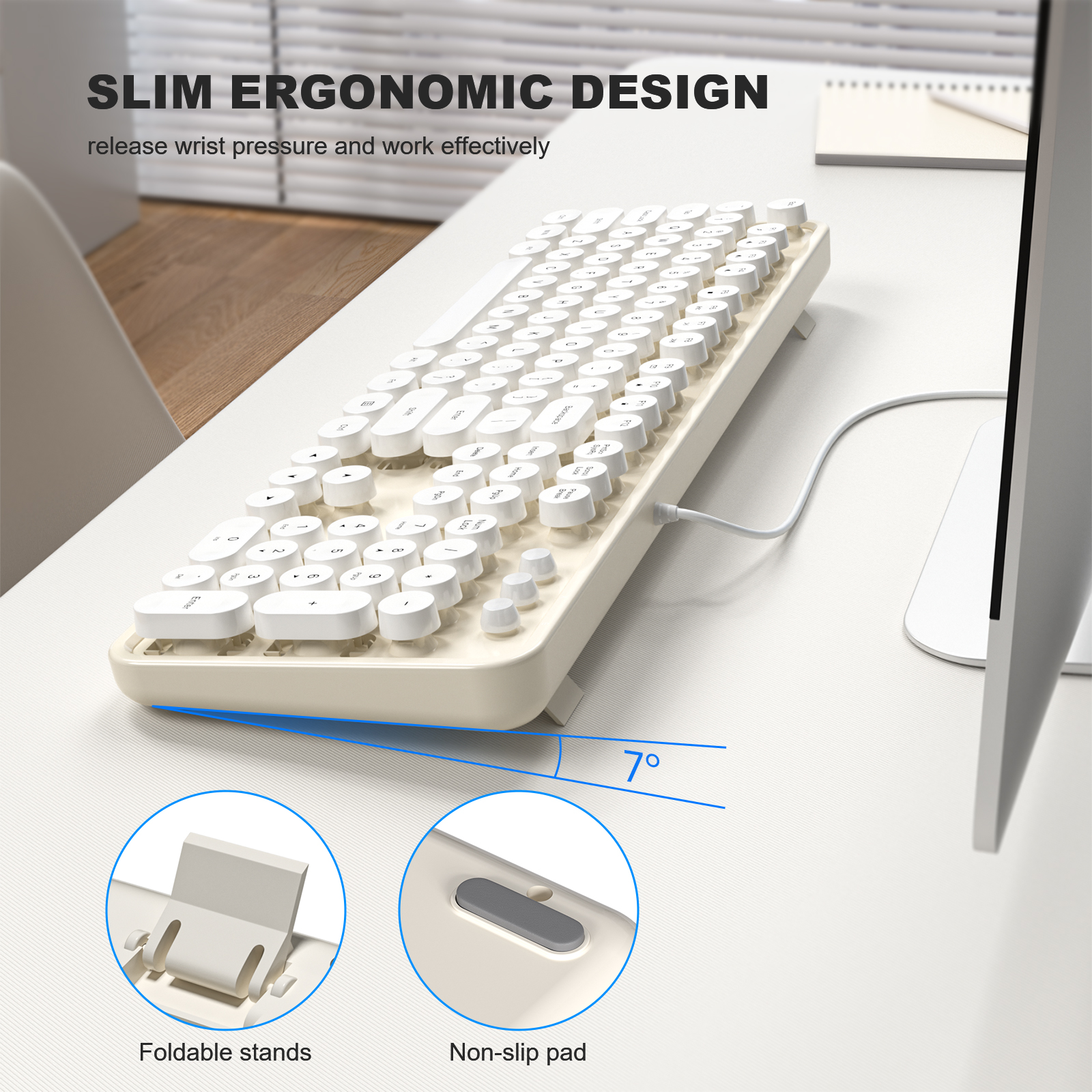 MOFII SK-623 USB Wired Keyboard - Image 8