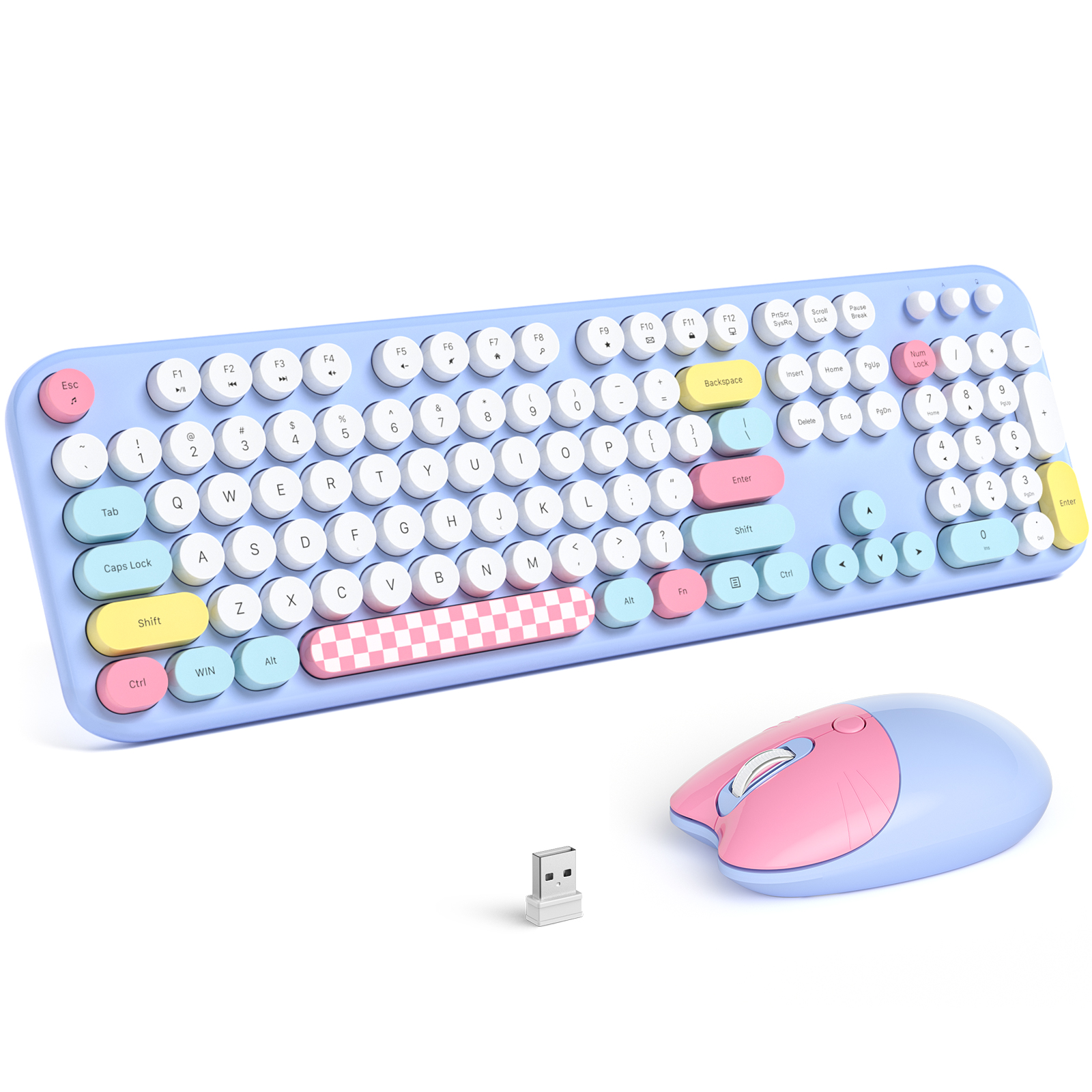MOFII Full Size Keyboard 2 in 1 USB Connected Blue
