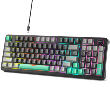 MOFII Wired Red Switch Mechanical Keyboard Gray&Green