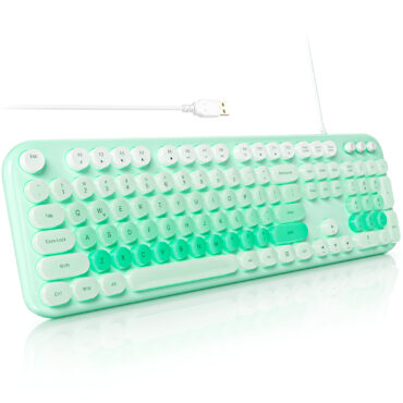 MOFII Mint Green Wired Keyboard