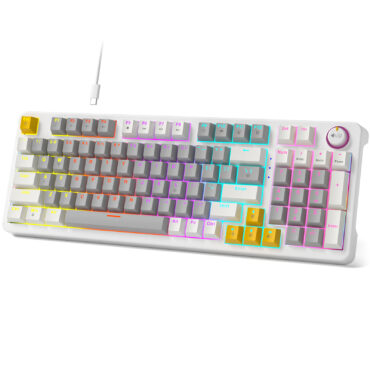 MOFII Wired Red Switch Mechanical Keyboard with LED Gray