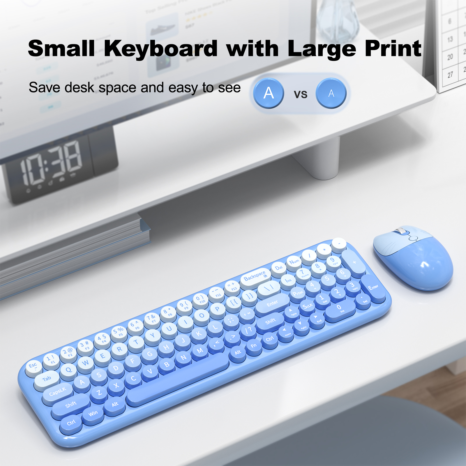 MOFII Wireless Keyboard and Mouse Combo with Compact Size - Image 2