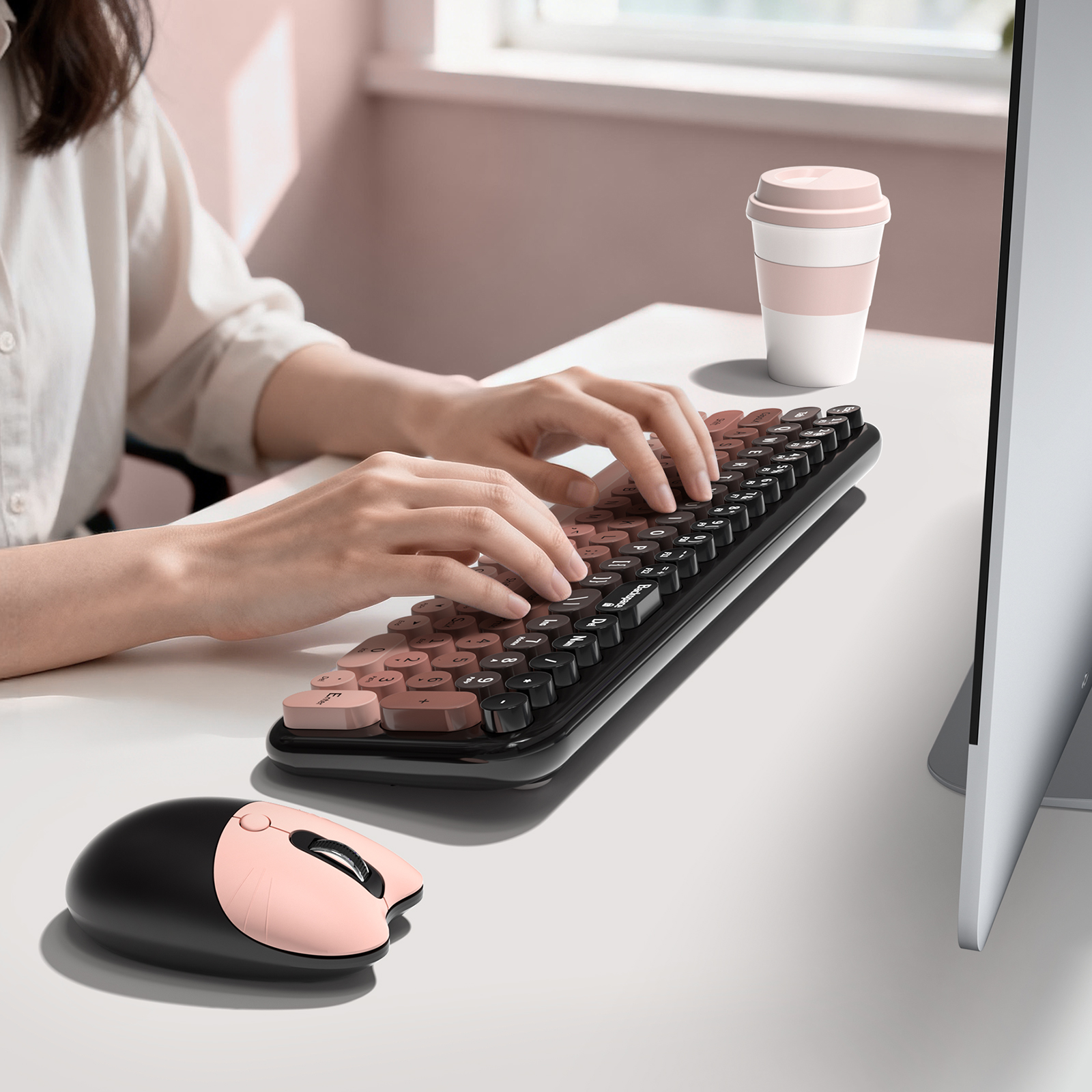 Wireless Keyboard Mouse Combo with Compact Size Blackberry - Image 6