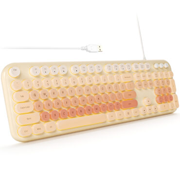 MOFII Orange Full Size Wired Keyboard