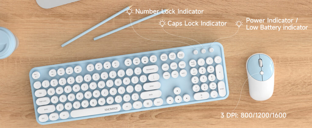  Wireless Keyboard and Mouse Combo