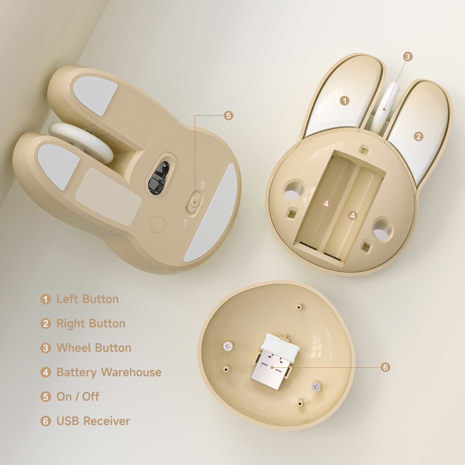 Mini Cute Wireless Mouse - Image 3