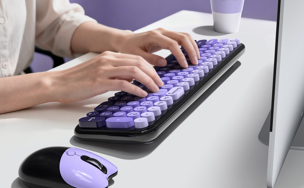 cute keyboard mouse combo