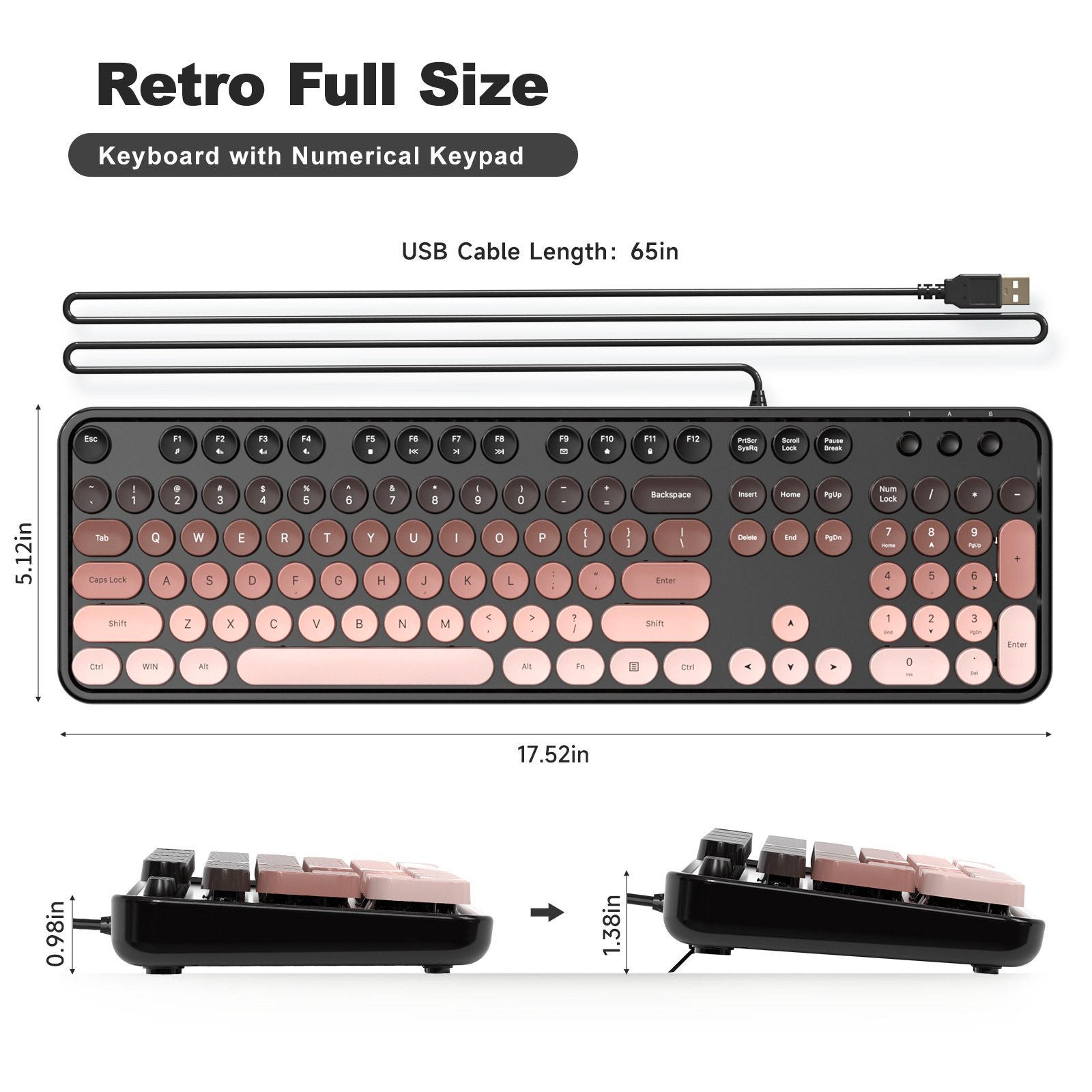 Ergonomic Wireless Keyboard and Mouse Set for Office Work - Image 4