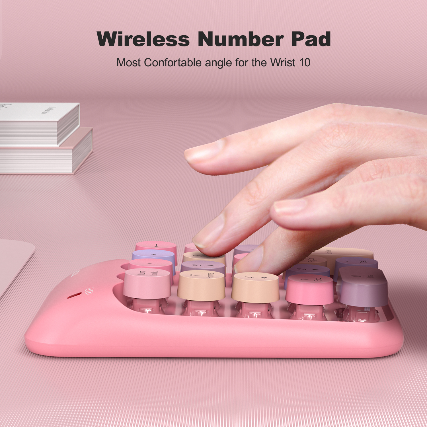 MOFii Pink Keycap Numeric Keypad - Image 5