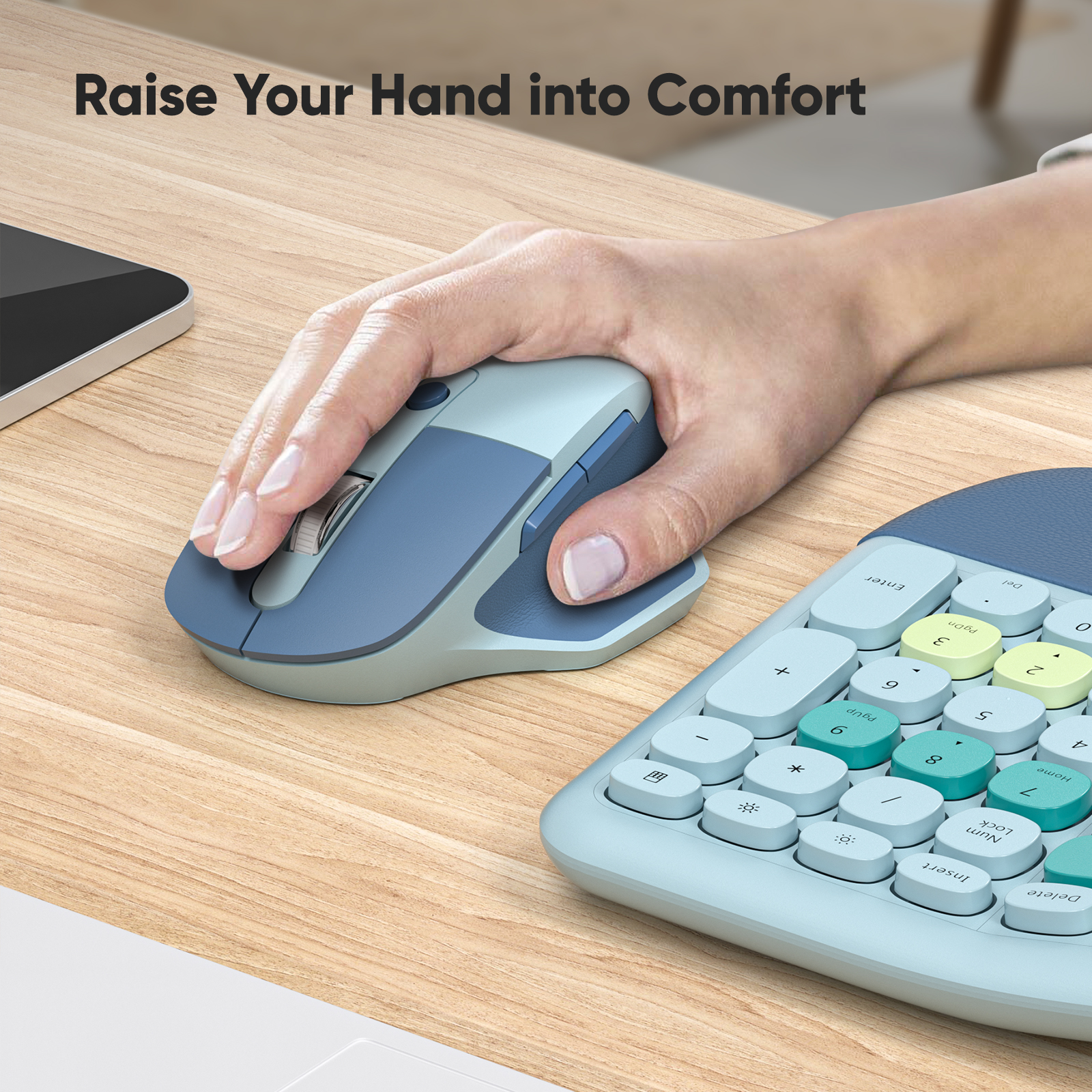 Ergonomic Wireless Keyboard and Mouse - Image 7