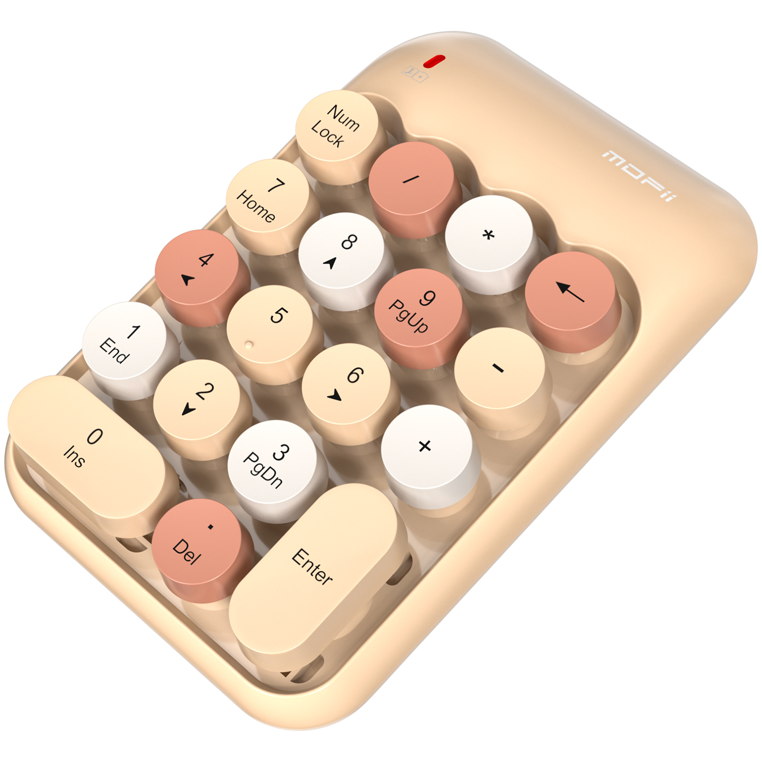 Beige Wireless Number Pad