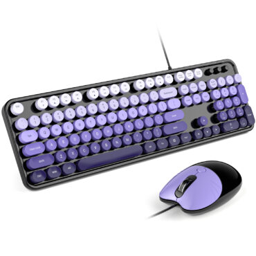 Ergonomic Wireless Keyboard and Mouse Set for Office Work