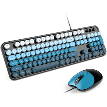 Ergonomic Wireless Keyboard and Mouse Set for Office Work